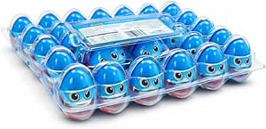 بيض شوكولاتة كوكيز للأطفال مع لعبة مفاجأة – عبوة صينية 24 بيضة بنكهة الكوكيز – سناك للأطفال (نسخة الأولاد) – منتج مستورد